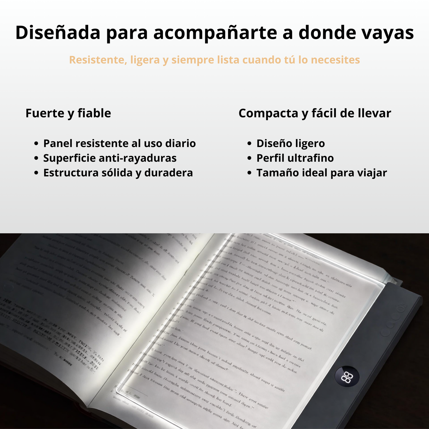 Smart LED Reading Light Book